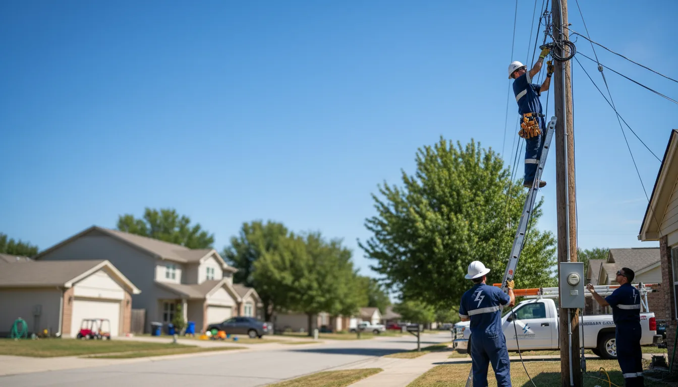 Residential electrician providing installation services in Osseo, MN